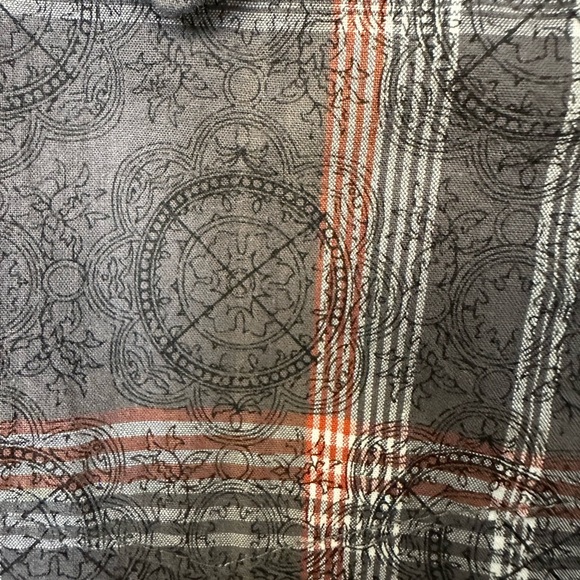 Wrangler Retro Western Wear Snap Button Long Sleeve Shirt Size XXL Gray & Red - Picture 4 of 7